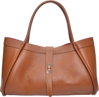 Luisa Vannini Brown Rundleer Tas