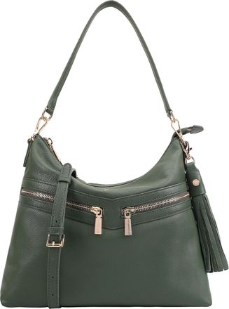 Paul Costelloe Womens Azores Leather Multi Way Bag - Green - One Size