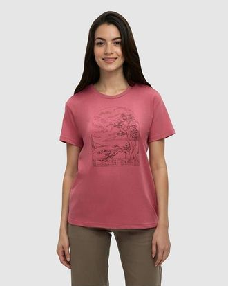 tentree Clifftop T-Shirt in Rosewood/graphite at Nordstrom, Size X-Large