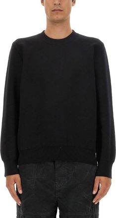 Off-white Black Crew Neck Sweaters