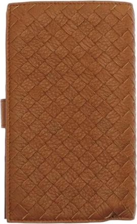 Bottega Veneta Pre-owned Vintage Long Wallet (bi-fold) - unisex - Vintage Accessoires - Bruin - ONE Size - Leer - Vintage