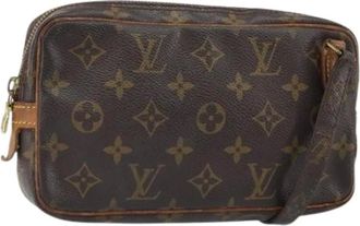 Louis Vuitton Pre-owned Cross Body Bags, female, Brown, Size: ONE SIZE Pre-owned Canvas Cross Body Bag