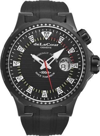 deLaCour Promess Automatic Black Dial Mens Watch WATI0041-1342