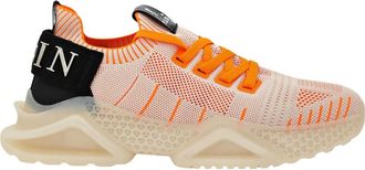 Philipp Plein Runner Iconic - unisex - Sneakers - Oranje - 39 EU - Denim - Schoenen