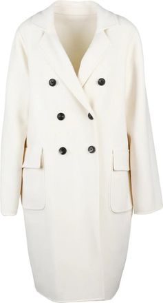 Eleventy Double-Breasted Reversible Wool Coat With Clean Lines