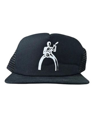 Chrome Hearts guitar player-print trucker cap - men - Fabric - One Size - Black