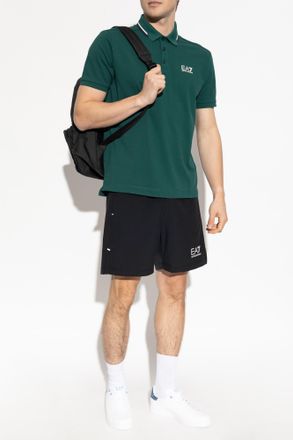 Emporio Armani Polo With Logo, Mens, Green