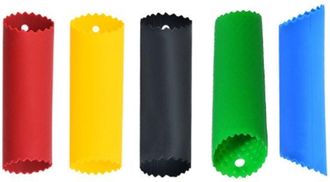OEM Pelador De Ajos, 5 Piezas, 3,5 &times; 14 Cm, Pelador De Ajos, Silicona, Rojo, Azul, Amarillo, Verde Y Negro, F&aacute;cil De Usar Y Limpiar