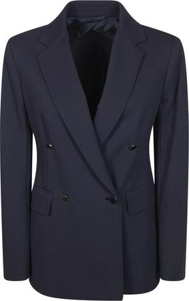 Max Mara Riviera Giacca DP Puntomi - Dames - Blazers - Blauw - L - Jassen
