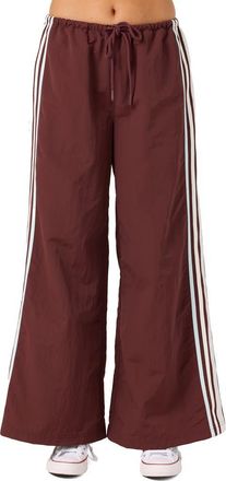 O'Neill Blaine Striped Wide Leg Pants in Chocolate at Nordstrom, Size Xx-Large
