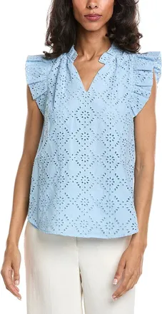 Anne Klein Eyelet Blouse