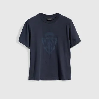 Gucci Cotton Jersey T-shirt With Print, Blue