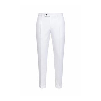 D4.0 Slim-fit Trousers, male, White, Size: XL Tailored Trousers