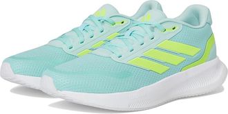 adidas Run Falcon 5 Womens Running Shoes Semi Flash Aqua/Lucid Lemon/Black : 7.5 C - Medium