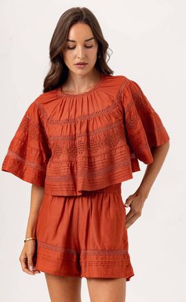 Sundays Essa Top In Copper Glaze