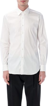 Xacus White Tailored Solid Shirt