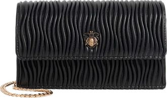 Dune London Starlites Faux Leather Clutch in Black at Nordstrom Rack