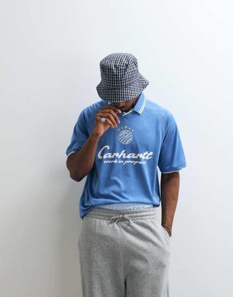 Carhartt Work in Progress Terrace Football - T-shirt blu