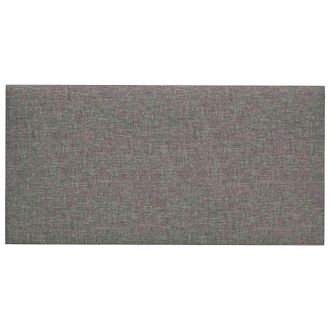 vidaXL Cabecero De Pared 12 Pcs Gris Claro 30 X 15 Cm Tela Vidaxl
