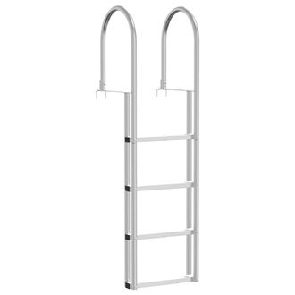 vidaXL Escalera De Muelle De 4 Pelda&ntilde;os Plateado 45 &times;11,5 &times;162 Cm Vidaxl