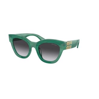 Miu Miu Sunglasses, unisex, Green, Size: 51 MM Green Gradient Sunglasses MU 01Ys