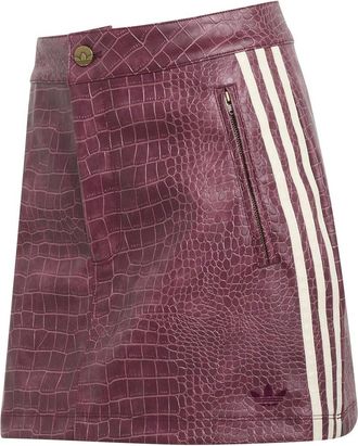 adidas Originals Leather Skirt Bordeaux