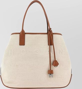 Hogan medium canvas tote script
