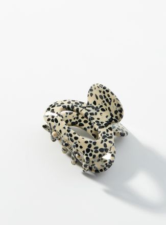Simons Womens Leopard openwork clip