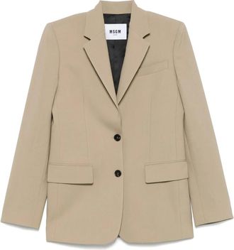 Msgm Mujer, Chaquetas, Beige, Talla: S