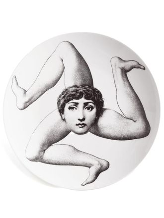 Fornasetti Tema E Variazioni porcelain plate (26cm) - unisex - Porcelain - One Size - White