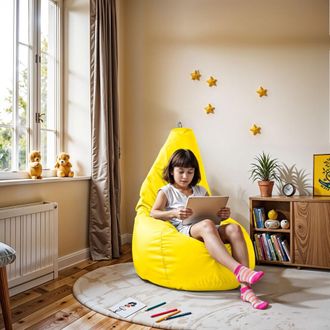 Happers Happers - Puff Pera Polipiel Amarillo Xl