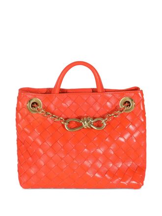 Bottega Veneta small Andiamo Intrecciato tote bag - women - Leather - One Size - Orange