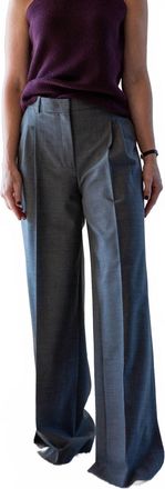 The Garment Grand Wide Leg Pants In Grey Melange