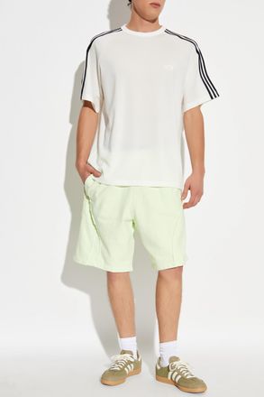 adidas Cotton Shorts With Printed Logo, Mens, Green