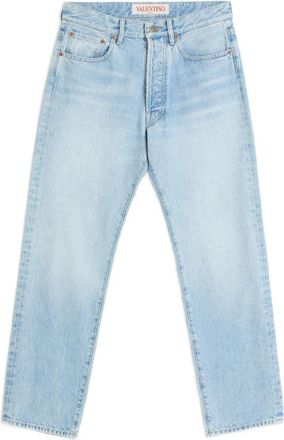 Valentino Garavani logo-patch jeans - Blue