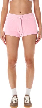 Sporty & Rich Short Velour Crystal Shorts