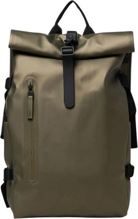 Rains Backpacks, male, Green, ONE SIZE, Waterproof Rolltop Backpack