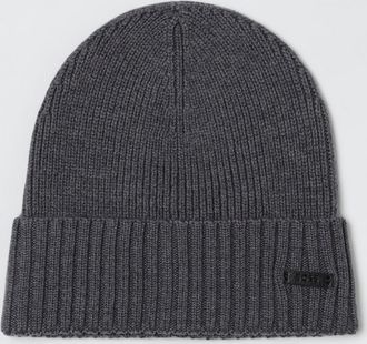 HUGO BOSS Cappello Boss in lana vergine a coste