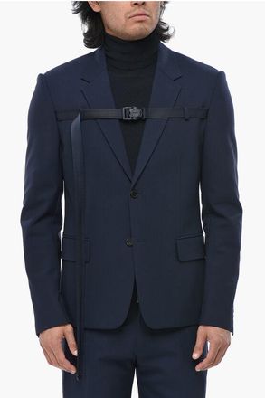 Off-white Wool-Tech Blazer BUCKLEUP with Front Buckle size 48