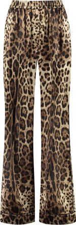 Dolce & Gabbana Printed Silk Pants