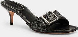 Coach Margot Sandal In Crystal Signature Jacquard