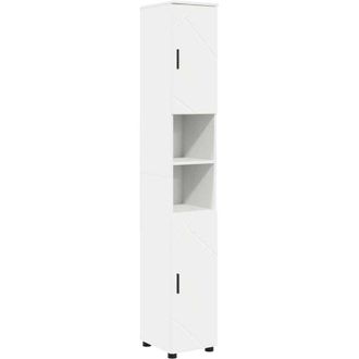 vidaXL Bathroom Cabinet White 30 x 35 x 192 cm Engineered wood & Metal vidaXL
