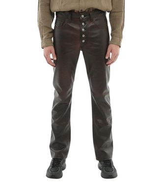 Diesel Dark Brown Straight Pants