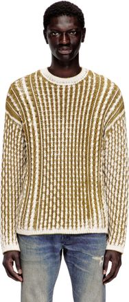 Diesel Reverse-print cable-knit jumper - Knitwear - Man - Multicolor