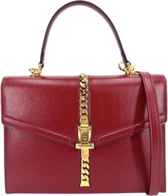Gucci Pre-owned Vintage Schoudertas - Dames - Vintage Handtas - Rood - ONE Size - Leer - Vintage