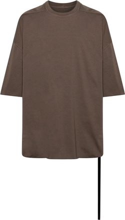 Rick Owens Tommy cotton T-shirt - men - Cotton - OS - Brown