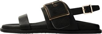 L37 Wild at Golden Hour Flat Sandal - Dames - Sandalen - Zwart - 38 EU - Schoenen