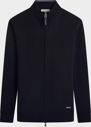 Bugatchi Mens Wool Full-Zip Sweater
