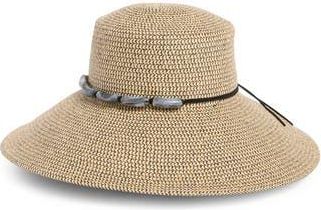 Vince Camuto Tweed Downbrim Bead Trim Hat in Black at Nordstrom Rack