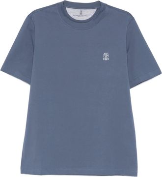 Brunello Cucinelli T-shirt met korte mouwen - Blauw